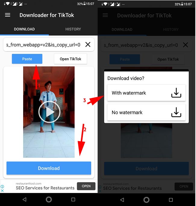 Download Video TikTok di Aplikasi