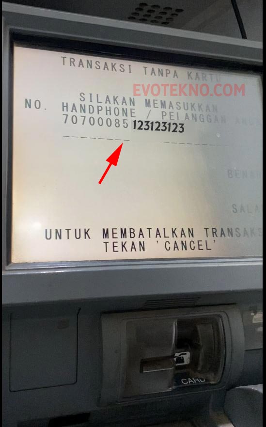 No Pelanggan Blu - Setor Tunai Blu di ATM BCA